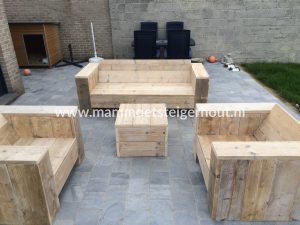 Steigerhout Loungeset Mantua