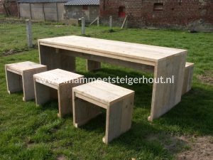 Steigerhout Picknicset Mestre