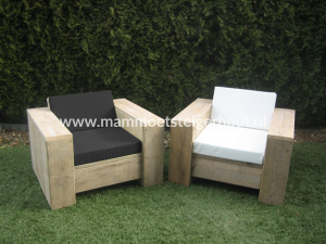 Steigerhout Loungestoel Noto